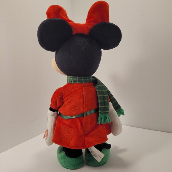 Minnie Mouse Animated Christmas Plush Dances To Jingle Bells Side Step 13" EUC - Picture 3 of 10